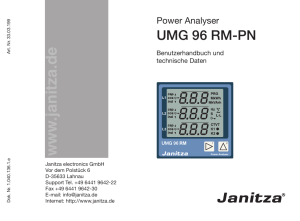 Benutzerhandbuch UMG 96RM-PN 90-277 V