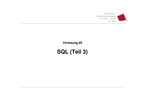 SQL (Teil 3)