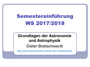 Grundlagen der Astronomie und Astrophysik