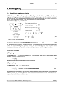 R. Rückkopplung - von Prof. Lenz Haggenmiller