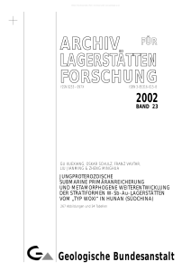 archiv für lagerstätten forschung