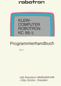 BASIC-Programmierhandbuch Teil 1