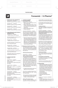 Furosemid - 1 A Pharma®