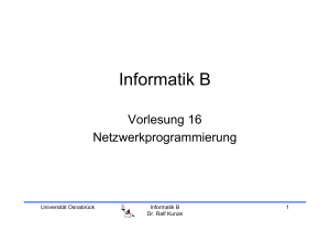 Informatik B - Universität Osnabrück