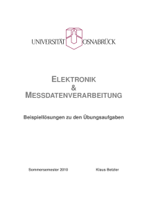 ELEKTRONIK MESSDATENVERARBEITUNG