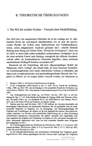 Β. THEORETISCHE ÜBERLEGUNGEN I. Der Hof als