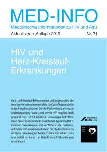 HIV und Herz-Kreislauf- Erkrankungen - Deutsche AIDS