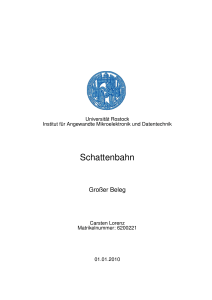 Schattenbahn - Institut für Angewandte Mikroelektronik und