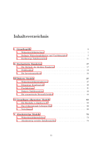 Inhaltsverzeichnis - TU Darmstadt/Mathematik