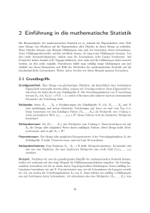 2 Einführung in die mathematische Statistik