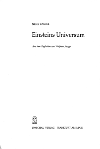 Einsteins Universum