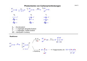 Photochemie von Carbonylverbindungen