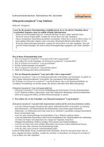 Glimepirid-ratiopharm 6 mg Tabletten