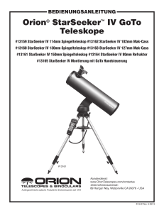 Orion© StarSeeker™ IV GoTo Teleskope