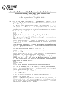 13. Kurz-Lösungen für die Woche 26.1. - 1.2.2015