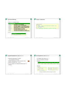 (wie in C++) Bit-Operatoren