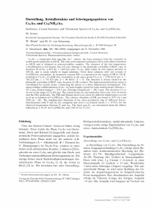 Darstellung, Kristallstruktur und Schwingungsspektren von Cs3As7