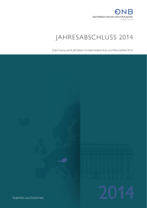 Jahresabschluss 2014