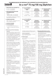 ib-u-ron® 75 mg/150 mg Zäpfchen - bene