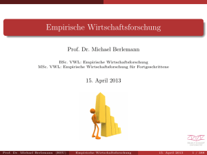 Empirische Wirtschaftsforschung