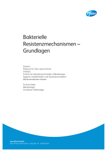 Bakterielle Resistenzmechanismen – Grundlagen - CME