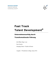Fast Track Talent Development - Coach