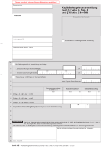 InvSt 4B - Kapitalertragsteueranmeldung nach § 7 Abs. 3, Abs. 4