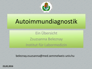 Autoimmune diagnostics