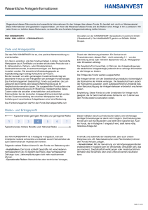 Key Investor Document - PSV KONSERVATIV
