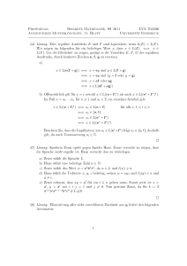 Proseminar Diskrete Mathematik, SS 2011 LVA 702206
