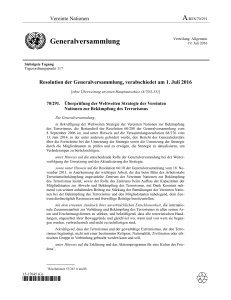 Generalversammlung - the United Nations