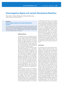 Gramnegative Sepsis mit Jarisch-Herxheimer-Reaktion