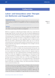 Laktat- und Ketoazidose unter Therapie mit Metformin und