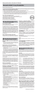 Beipackzettel Memantin HEXAL® 10 mg Filmtabletten