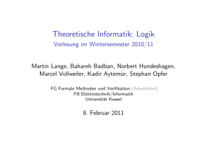 Theoretische Informatik: Logik