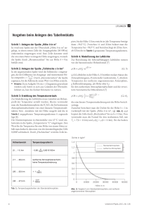 Vorgehen beim Anlegen des Tabellenblatts