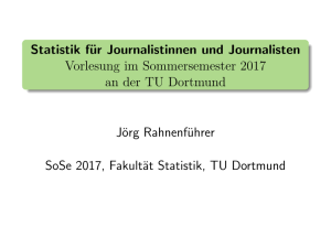 Statistik für Journalistinnen und Journalisten