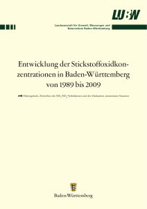 entwicklung stickstoffoxidkonzentrationen 1989 2009