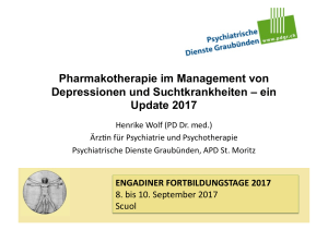 Pharmakotherapie im Management von Depressionen und