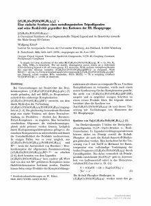 Eine einfache Synthese eines metallorganischen