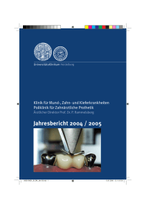 Jahresbericht 2004 / 2005 - UniversitätsKlinikum Heidelberg