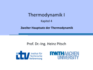 Thermodynamik I - (ITV), RWTH Aachen University