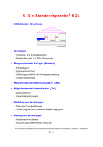 5. Die Standardsprache SQL