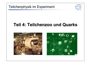 Teil 4: Teilchenzoo und Quarks