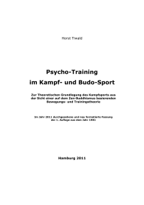 Psycho-Training im Kampf- und Budo-Sport