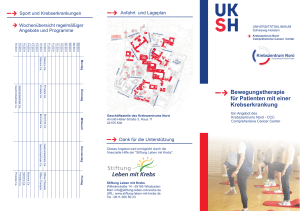 Bewegungstherapie für Patienten mit einer Krebserkrankung