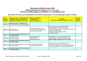 Mustertextveröffentlichungen 2008 Stellungnahmefrist für