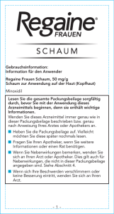 Information für den Anwender Regaine Frauen Schaum, 50