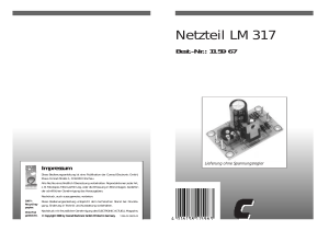 Netzteil LM 317 - produktinfo.conrad