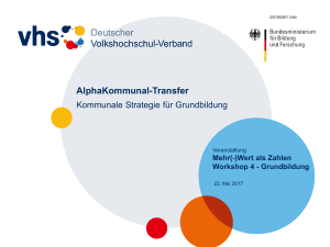 AlphaKommunal-Transfer - Europäische Agenda